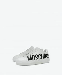 Moschino (white Logo Leather Low Top Sneaker) New Arrivals