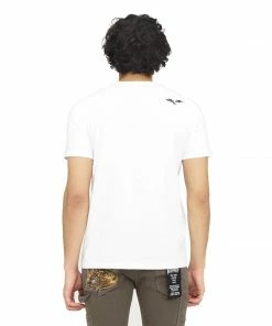 New Arrivals Cult Of Individuality (white Crewneck Lucky Basatrd T-shirt)