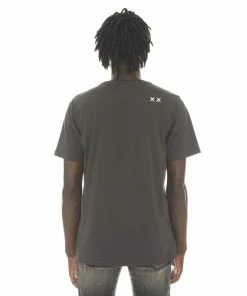 Cult Of Individuality (charcoal Sleeve Crewneck T-shirt)