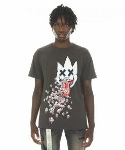 Cult Of Individuality (charcoal Sleeve Crewneck T-shirt)