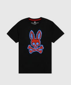 New Arrivals Psycho Bunny (men’s Black Wardell Graphic T-shirt)