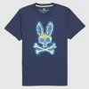 New Arrivals Psycho Bunny (men’s Marine Blue Wardell Graphic T-shirt)