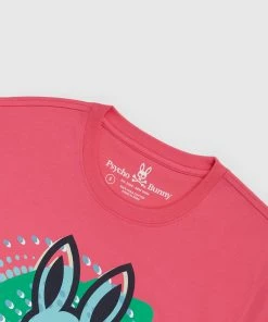 Psycho Bunny (men’s Azalea Pink Hurell Graphic T-shirt)