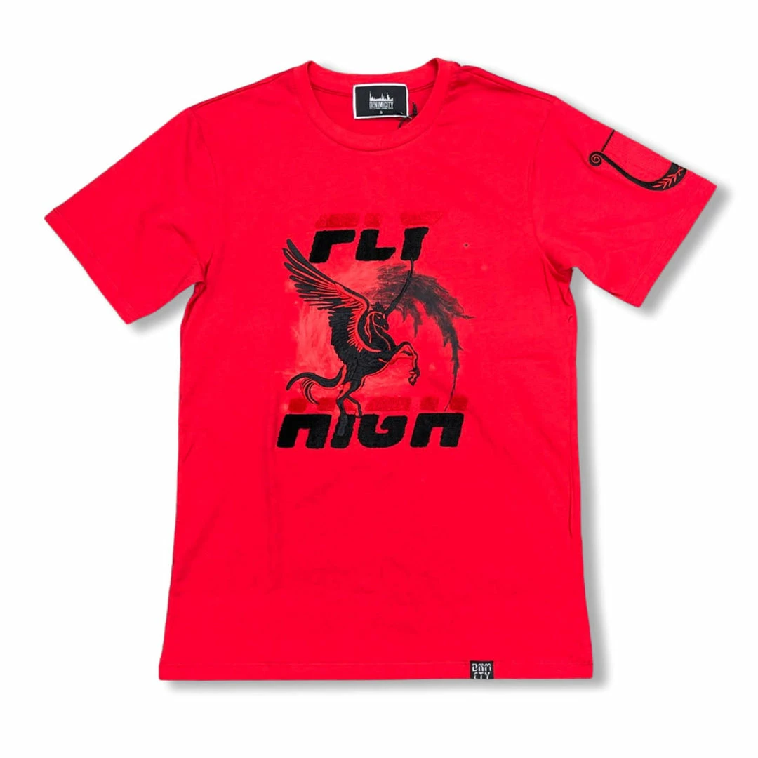 Denimicity (men’s Red “fly High T-shirt) New Arrivals 3 Denimicity (men’s Red “fly High T-shirt) New Arrivals