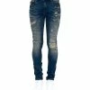 Cult Of Individuality Blue Super Skinny Premium Stretch Jeans
