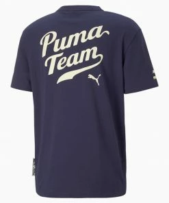 Puma (peacoat Team Graphic T-shirt) New Arrivals