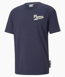 Puma (peacoat Team Graphic T-shirt) New Arrivals