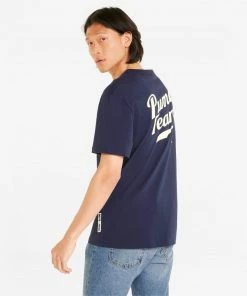 Puma (peacoat Team Graphic T-shirt) New Arrivals