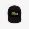 Lacoste (men’s Black Big Croc Gabardine Cap)