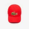 New Arrivals Lacoste Men’s Big Croc Gabardine Cap (red S5H)