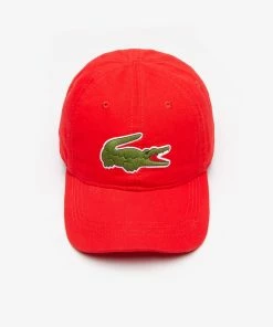 New Arrivals Lacoste Men’s Big Croc Gabardine Cap (red S5H)