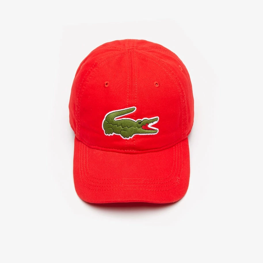 New Arrivals Lacoste Men’s Big Croc Gabardine Cap (red S5H) 3 New Arrivals Lacoste Men’s Big Croc Gabardine Cap (red S5H)