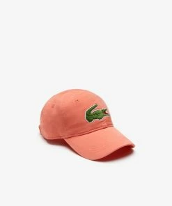 Lacoste Men's Big Croc Gabardine Cap (light Pink) New Arrivals