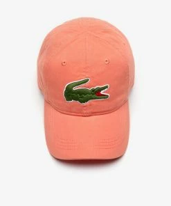 Lacoste Men's Big Croc Gabardine Cap (light Pink) New Arrivals