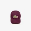 New Arrivals Lacoste Men's Big Croc Gabardine Cap (bordeaux-fy5)