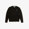 Lacoste Men's SPORT Crew Neck Sweatshirt In Solid Fleece