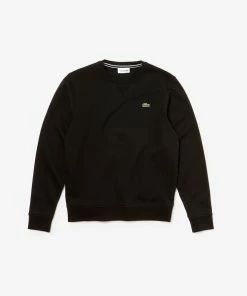 Lacoste Men's SPORT Crew Neck Sweatshirt In Solid Fleece