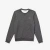 Lacoste Men's SPORT Crew Neck Sweatshirt In Solid Fleece