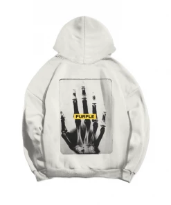 New Arrivals Purple Brand (cocount French Terry Pullover Skeleton Hoodie)