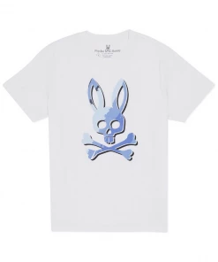 New Arrivals Psycho Bunny (mens White Fashion T-shirt)