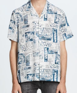 Ksubi (white Mash Up Resort Button Up)
