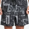 Ksubi (black Mash Up Boardshort) New Arrivals