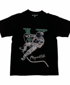 Majestik New Arrivals Majestic (black Astronaut T-shirt)