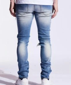 New Arrivals Crysp Denim (blue Paisley Leo Denim Jean -111)