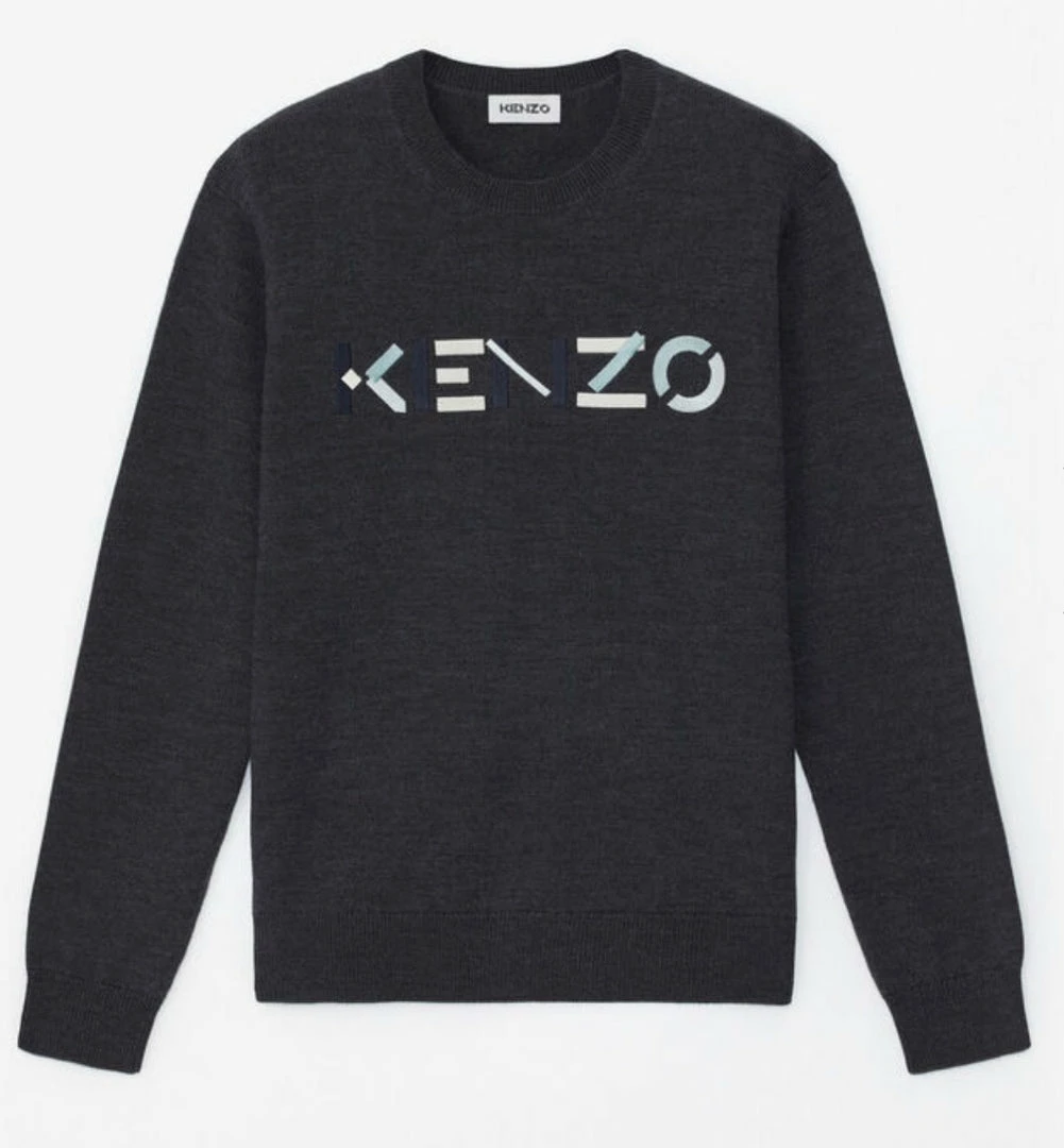 Kenzo (dark Grey Logo Multicolored Sweatshirt) 3 Kenzo (dark Grey Logo Multicolored Sweatshirt)