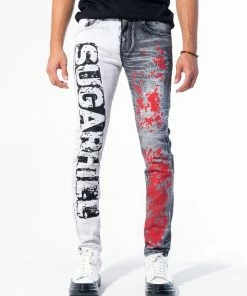 Sugarhill New Arrivals Sugar Hill (grey Split Wash Chopper Jean)