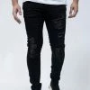 Damati Denim (black Biker Cut Prem Cut Stretch Jean -28)