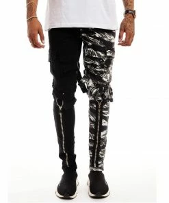 New Arrivals Reelistik Nyc (black/white Zip Jean)