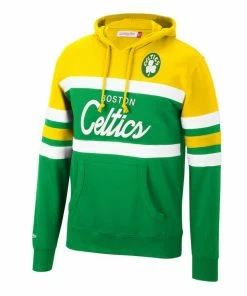 New Arrivals Mitchell & Ness (green /yellow Boston Celtics Hoodie)