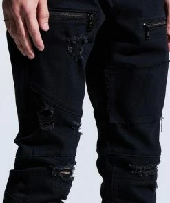 Crysp Denim (black Distress Bank Jean)
