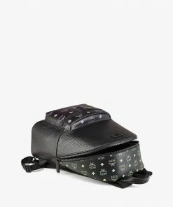 Mcm (Stark Backpack In Color Splash Logo Leather)