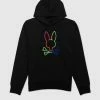 Psycho Bunny (black Mens Logo Leo Bunny Hoodie) New Arrivals