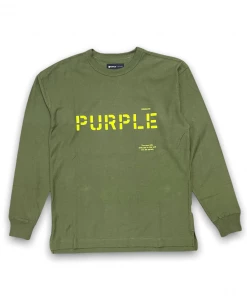 Purple Brand ( Jersey Military Stencil Logo Sleeve T-shirt) New Arrivals