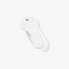 LACOSTE (Men's White/gray SPORT Low Cut Socks)