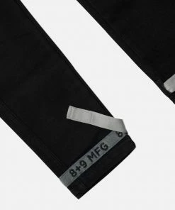 Eight & Nine (black/grey Strapped Slim Utlity Wash Jean)