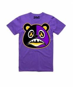 New Arrivals Baws (purple/Yellow Crewneck T-shirts)
