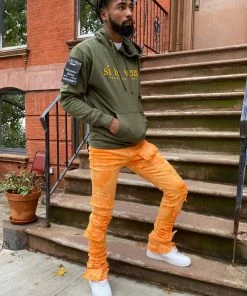 Si Tu Veux Denim Si Tu Veux Denim (tangerine Skinny Stacked Cargo Jean) New Arrivals