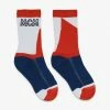 MCM (Blue Colorblock Cotton Socks) New Arrivals