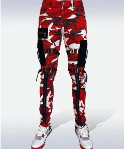 Preme Denim (red Camouflage Cargo Zip Jean) New Arrivals