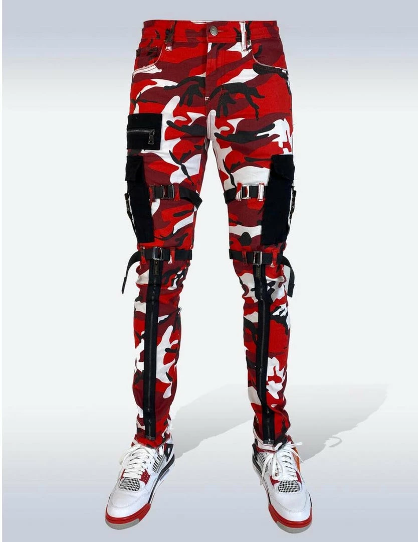 Preme Denim (red Camouflage Cargo Zip Jean) New Arrivals 3 Preme Denim (red Camouflage Cargo Zip Jean) New Arrivals