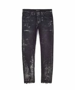 Purple Brand (black Wash Sliver Oil Coated Jean) New Arrivals
