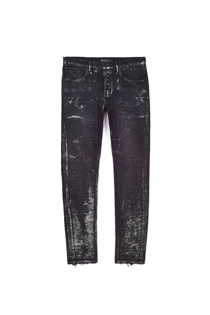 Purple Brand (black Wash Sliver Oil Coated Jean) New Arrivals 3 Purple Brand (black Wash Sliver Oil Coated Jean) New Arrivals