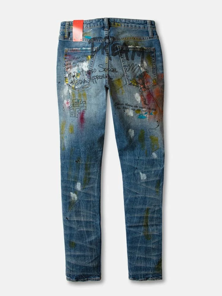 ARTMEETSCHAOZ (blue/yellow Red Wash Jeans) New Arrivals 4 ARTMEETSCHAOZ (blue/yellow Red Wash Jeans) New Arrivals