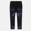 Eight & Nine (black /purple Strapped Slim Utility Wash Jean)