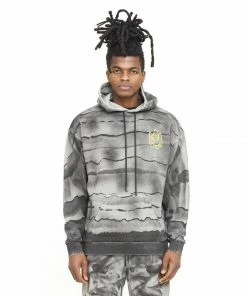 New Arrivals Cult Of Individuality (charcoal Novelty Pullover Hoodie)