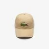 Lacoste Men’s Big Croc Gabardine Cap (Beige O2S)